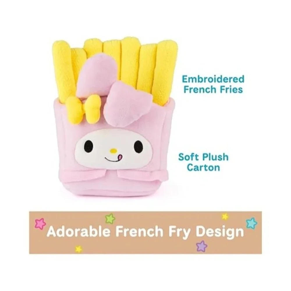 Sanrio My Melody French Fry Plush – NEW in Bag – 6” Kawaii Soft Plush – Fast Foo
